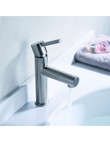 MONOMANDO LAVABO MOSCU (ACERO S.316)