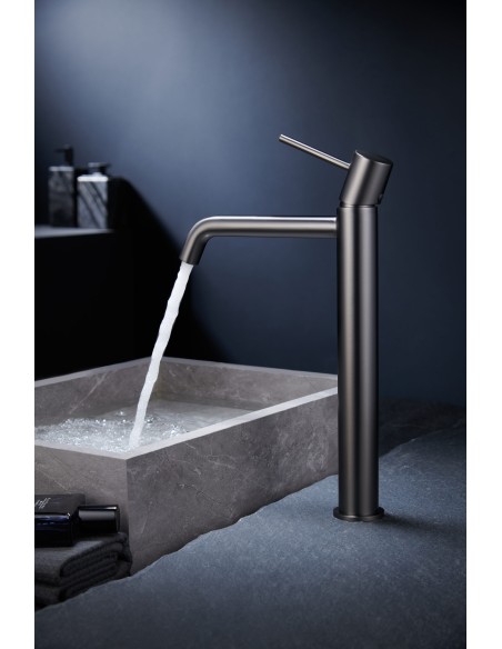 MONOMANDO LAVABO ALTO MONZA BLACK GUN METAL MONZA / TI