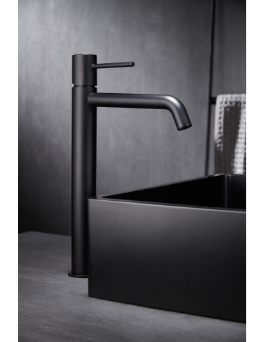 GRIFO LAVABO ALTO MONZA NEGRO MATE MONZA / TI