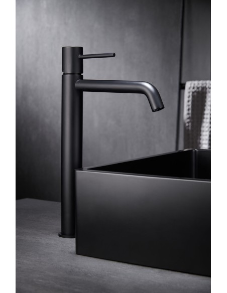 GRIFO LAVABO ALTO MONZA NEGRO MATE MONZA / TI