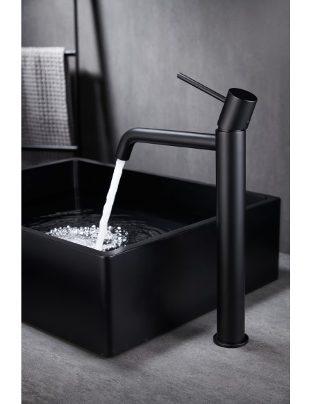 GRIFO LAVABO ALTO MONZA NEGRO MATE MONZA / TI