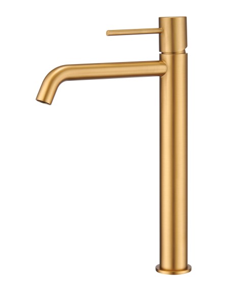 MONOMANDO LAVABO ALTO MONZA ORO CEPILLADO