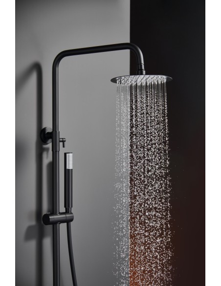 CONJUNTO DUCHA MONOMANDO MONZA NEGRO MATE MONZA / TI