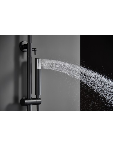 CONJUNTO DUCHA MONOMANDO MONZA NEGRO MATE MONZA / TI