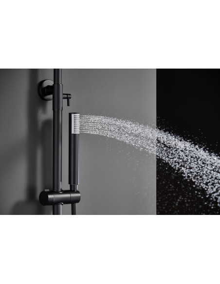 CONJUNTO DUCHA MONOMANDO MONZA NEGRO MATE MONZA / TI