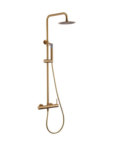 COLUMNA DUCHA MONOMANDO MONZA ORO CEPILLADO