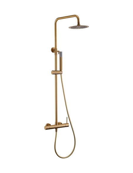 COLUMNA DUCHA MONOMANDO MONZA ORO CEPILLADO