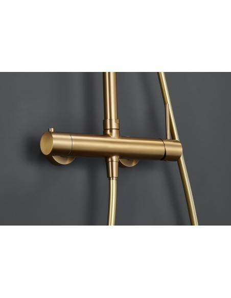 COLUMNA DUCHA MONOMANDO MONZA ORO CEPILLADO