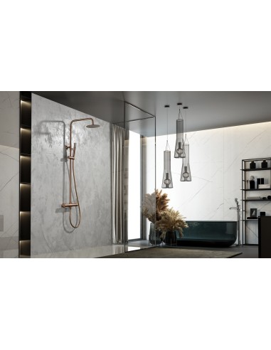 CONJUNTO DUCHA MONOMANDO MONZA ORO ROSA CEPILLADO MONZA / TI