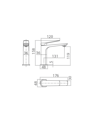 GRIFO MONOMANDO LAVABO NAPOLES