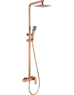 CONJUNTO DUCHA MONOMANDO PISA ORO ROSA CEPILLADO PISA / CAT