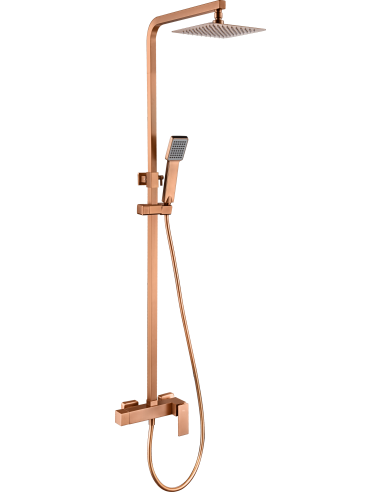 CONJUNTO DUCHA MONOMANDO PISA ORO ROSA CEPILLADO PISA / CAT