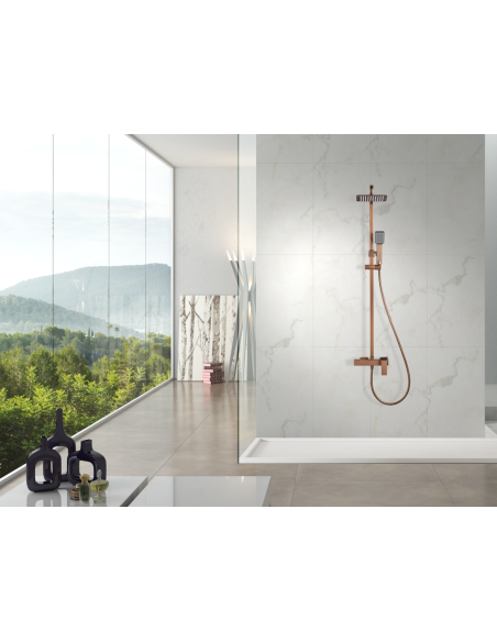 CONJUNTO DUCHA MONOMANDO PISA ORO ROSA CEPILLADO PISA / CAT