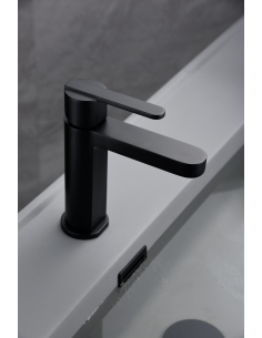 MONOMANDO LAVABO ROMA NEGRO MATE 2