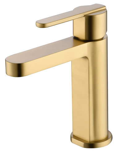 MONOMANDO LAVABO ROMA ORO CEPILLADO