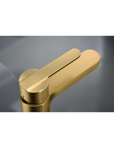 MONOMANDO LAVABO ROMA ORO CEPILLADO