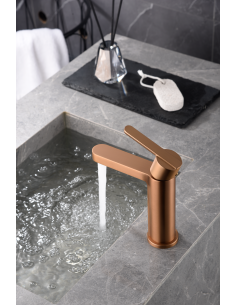 MONOMANDO LAVABO ROMA ORO ROSA CEPILLADO 2