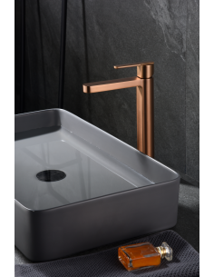 MONOMANDO LAVABO ALTO ROMA ORO ROSA CEPILLADO 2