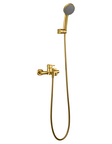 KIT BAÚO/DUCHA MONOMANDO ROMA ORO CEPILLADO