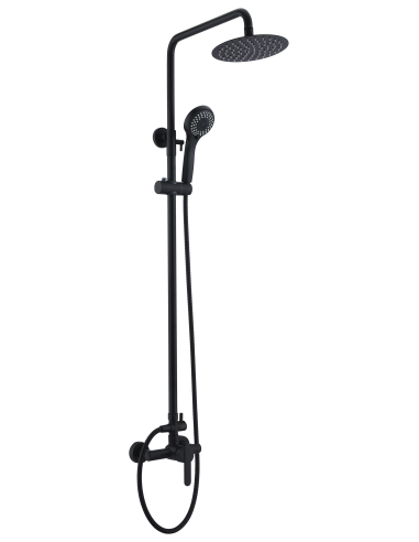 CONJUNTO DUCHA MONOMANDO ROMA NEGRO MATE