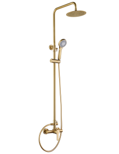 CONJUNTO DUCHA MONOMANDO ROMA ORO CEPILLADO
