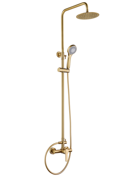 CONJUNTO DUCHA MONOMANDO ROMA ORO CEPILLADO