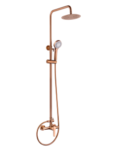 CONJUNTO DUCHA MONOMANDO ROMA ORO ROSA CEPILLADO