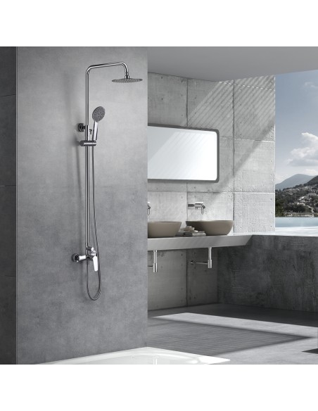 CONJUNTO DUCHA MONOMANDO BELGICA CROMADO