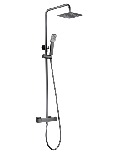 CONJUNTO DUCHA TERMOSTATICO ART BLACK GUN METAL