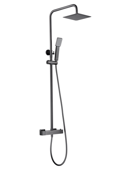 CONJUNTO DUCHA TERMOSTATICO ART BLACK GUN METAL