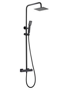 CONJUNTO DUCHA TERMOSTATICO ART NEGRO MATE